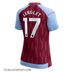 Aston Villa Clement Lenglet #17 Prima Maglia Femmina 2023-24 Manica Corta